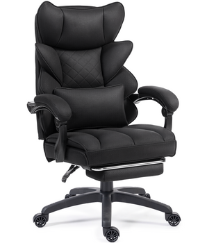 Dowinx レザー製ソファオフィスチェア 超厚フォームクッション仕様 黒 LS-66B4-05 DOWINX.JP